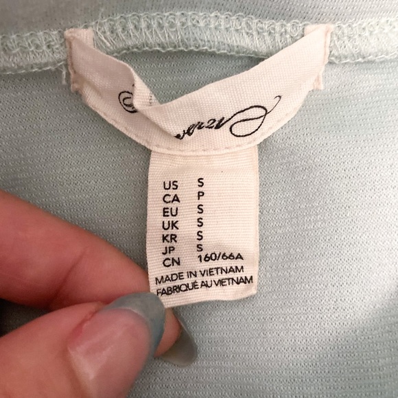 Forever 21 Mint/Light Blue Peplum Skirt Size S - Picture 4 of 5